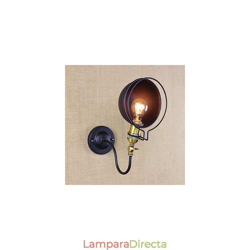 Apliques de pared con luz descendente de estilo mini con protección ocular, con pintura retro de estilo campestre simple.
