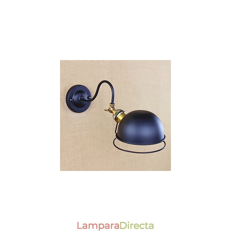 Apliques de pared con luz descendente de estilo mini con protección ocular, con pintura retro de estilo campestre simple.