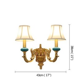 Aplique de pared de latón clásico, tradicional y de estilo campestre, ideal para iluminar desde arriba en estilo mini.
