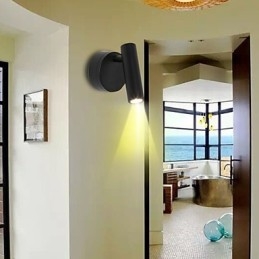 Apliques de pared con luz descendente de estilo mini con protección ocular y función retro antigua