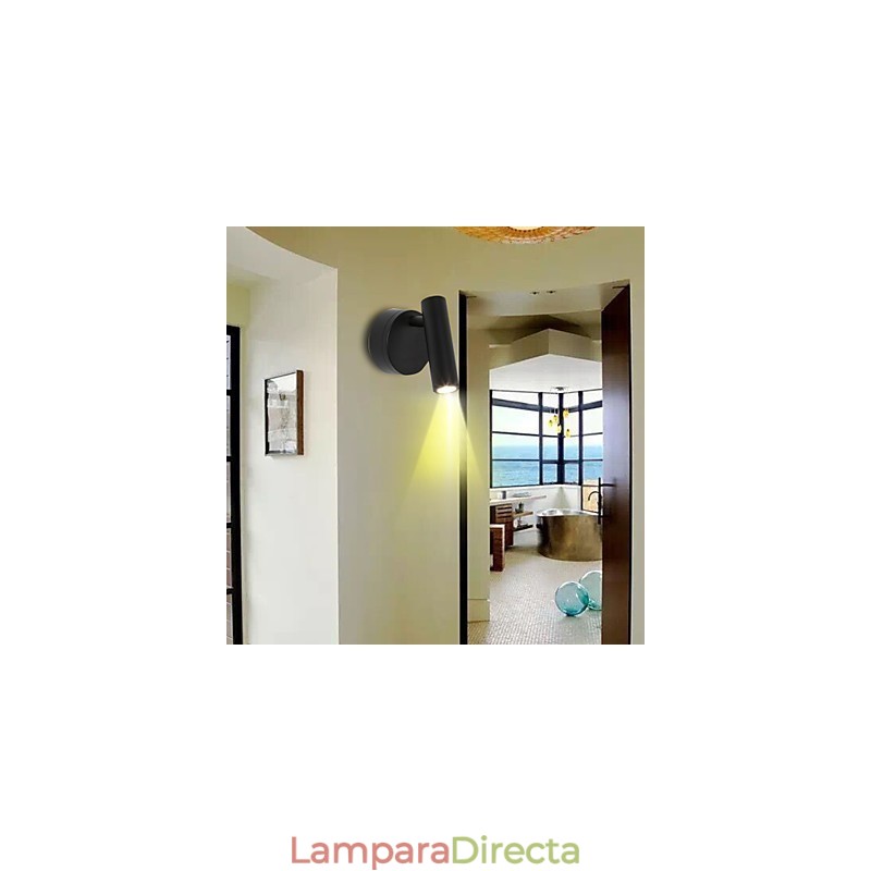 Apliques de pared con luz descendente de estilo mini con protección ocular y función retro antigua