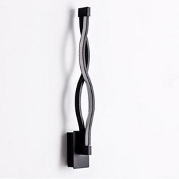 Lámpara de pared moderna y sencilla con diseño creativo para dormitorio, pasillo, sala de estar, TV, fondo, aluminio ondulado, espejo y faros.