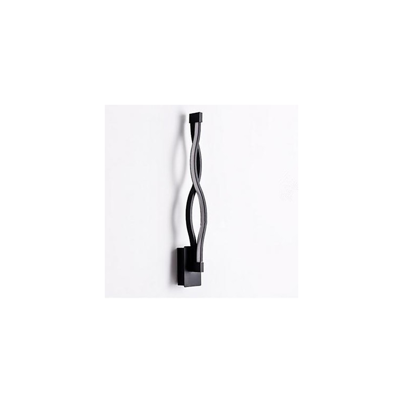 Lámpara de pared moderna y sencilla con diseño creativo para dormitorio, pasillo, sala de estar, TV, fondo, aluminio ondulado, espejo y faros.