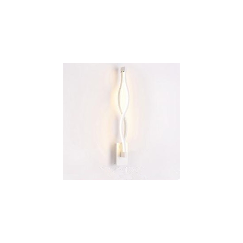 Lámpara de pared moderna y sencilla con diseño creativo para dormitorio, pasillo, sala de estar, TV, fondo, aluminio ondulado, espejo y faros.