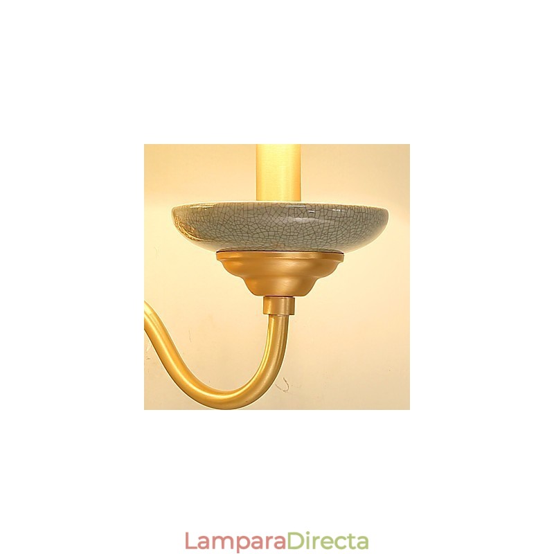 Aplique de pared de latón clásico, tradicional y de estilo campestre, ideal para iluminar desde arriba en estilo mini.