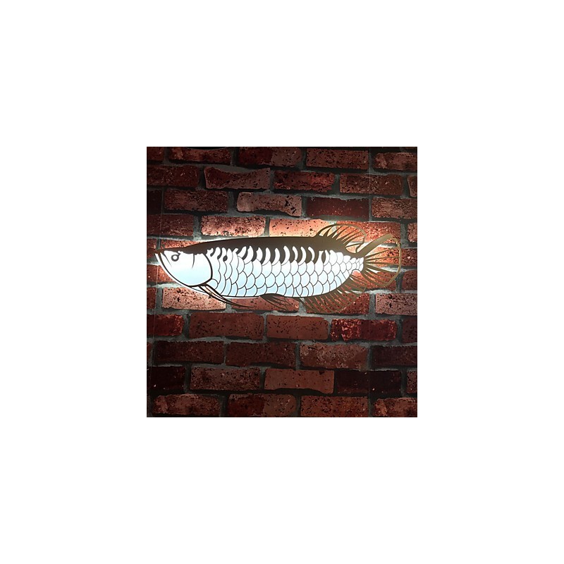 Lámparas de pared modernas con forma de pez, estilo sencillo, iluminación acrílica, para sala de estar, pasillo, dormitorio, hotel, habitaciones, decoración, iluminación.