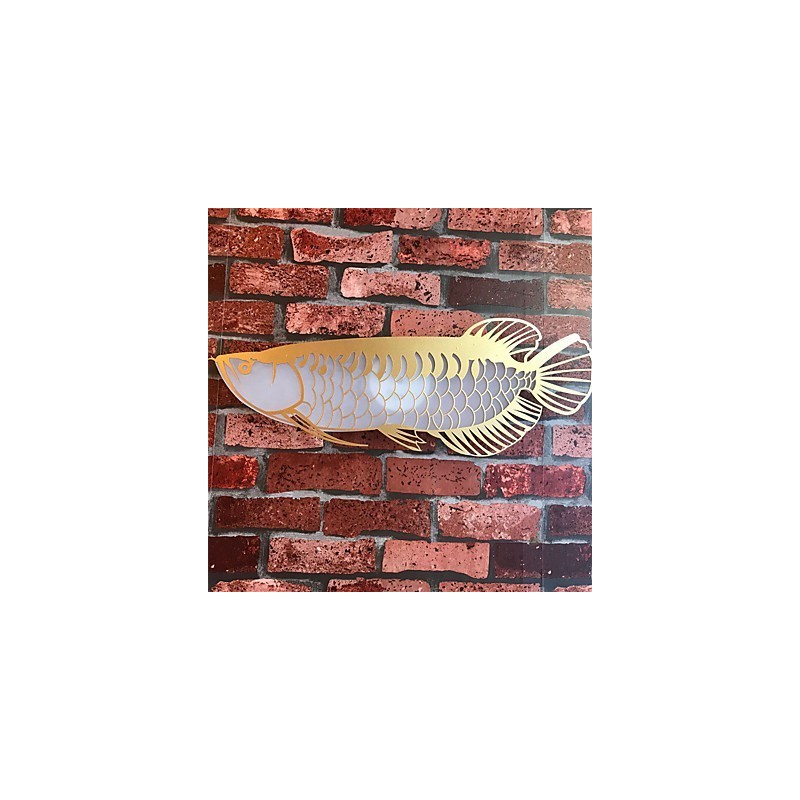 Lámparas de pared modernas con forma de pez, estilo sencillo, iluminación acrílica, para sala de estar, pasillo, dormitorio, hotel, habitaciones, decoración, iluminación.