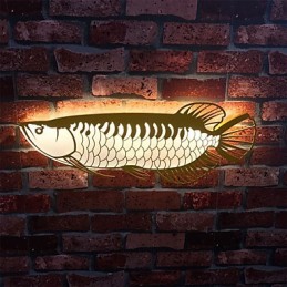 Lámparas de pared modernas con forma de pez, estilo sencillo, iluminación acrílica, para sala de estar, pasillo, dormitorio, hotel, habitaciones, decoración, iluminación.