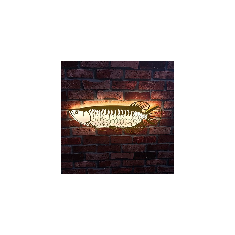 Lámparas de pared modernas con forma de pez, estilo sencillo, iluminación acrílica, para sala de estar, pasillo, dormitorio, hotel, habitaciones, decoración, iluminación.