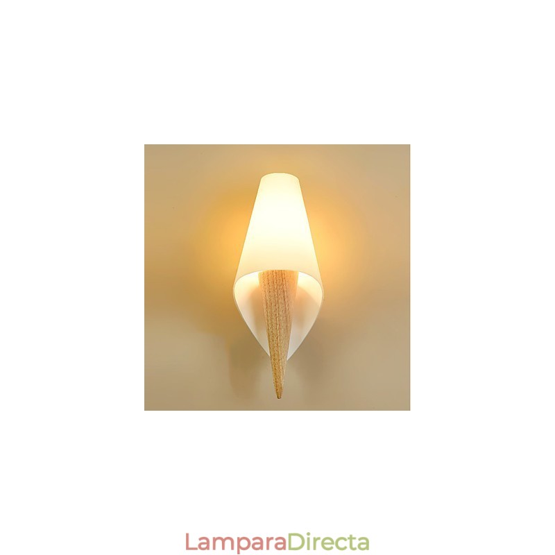 Apliques de pared con luz ambiental de estilo rural sencillo para proteger los ojos, lámpara de pared cálida de estilo europeo para dormitorio.