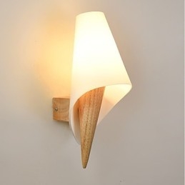 Apliques de pared con luz ambiental de estilo rural sencillo para proteger los ojos, lámpara de pared cálida de estilo europeo para dormitorio.
