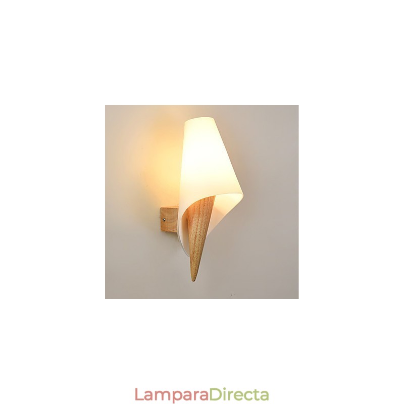 Apliques de pared con luz ambiental de estilo rural sencillo para proteger los ojos, lámpara de pared cálida de estilo europeo para dormitorio.
