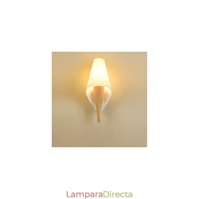 Apliques de pared con luz ambiental de estilo rural sencillo para proteger los ojos, lámpara de pared cálida de estilo europeo para dormitorio.