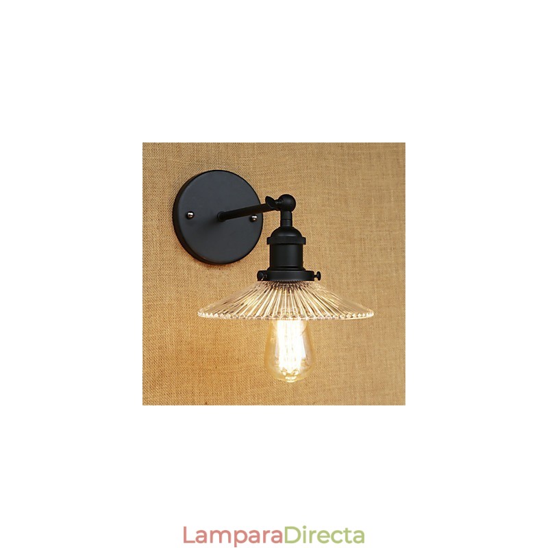 Apliques de pared con luz ambiental y protección ocular de estilo mini con pintura retro campestre