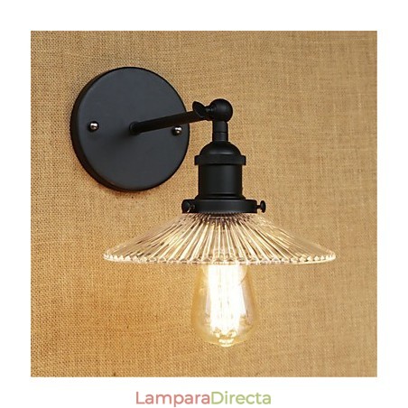 Apliques de pared con luz ambiental y protección ocular de estilo mini con pintura retro campestre Apliques de pared con luz ambiental y protección ocular de estilo mini con pintura retro campestre