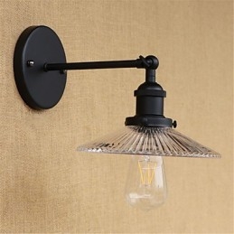 Apliques de pared con luz ambiental y protección ocular de estilo mini con pintura retro campestre