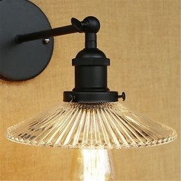 Apliques de pared con luz ambiental y protección ocular de estilo mini con pintura retro campestre