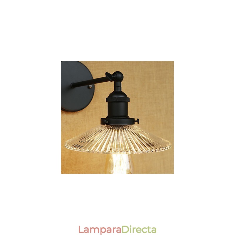 Apliques de pared con luz ambiental y protección ocular de estilo mini con pintura retro campestre