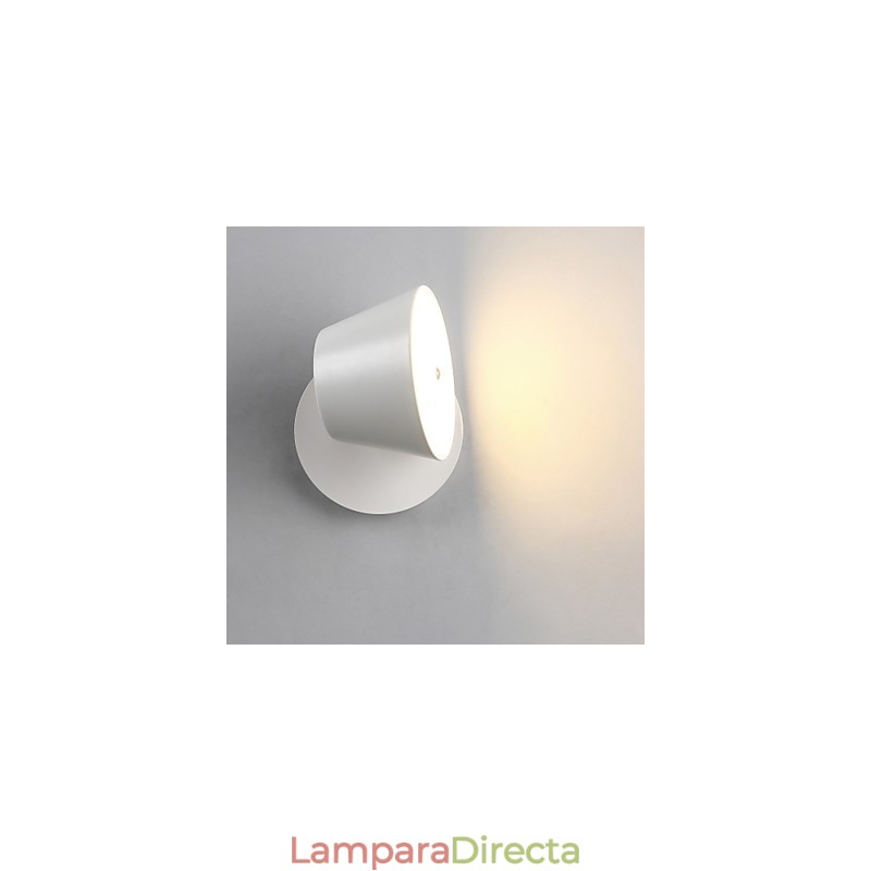 Apliques de pared con luz ambiental contemporánea moderna y característica