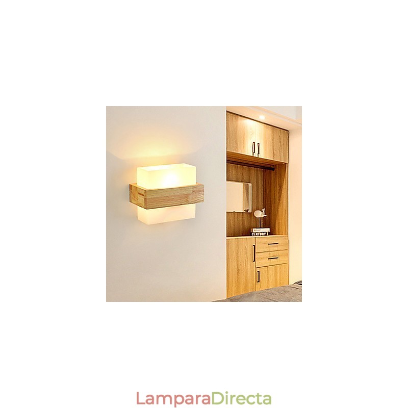 Lámpara de pared creativa para balcón, estilo novedoso, estilo campestre, con protección para los ojos, luz ambiental, apliques de noche
