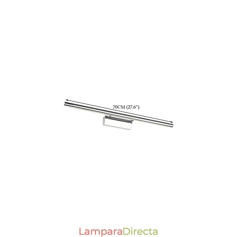 Aplique de pared moderno contemporáneo integrado para iluminación ambiental de baño
