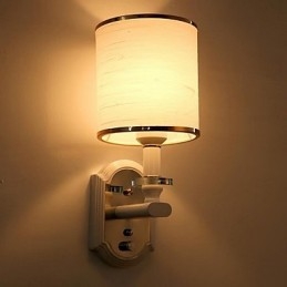 Apliques de pared modernos, contemporáneos, con acabado galvanizado y luz descendente