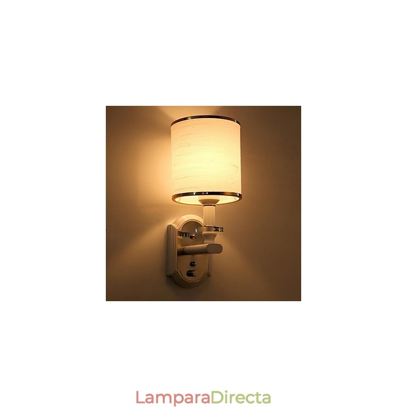 Apliques de pared modernos, contemporáneos, con acabado galvanizado y luz descendente