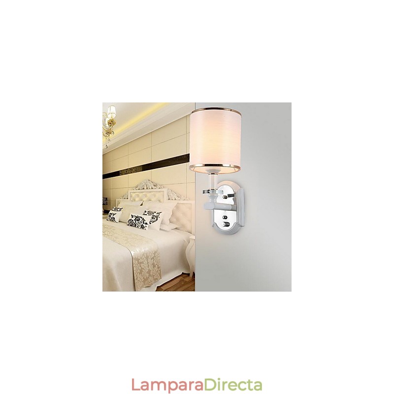 Apliques de pared modernos, contemporáneos, con acabado galvanizado y luz descendente