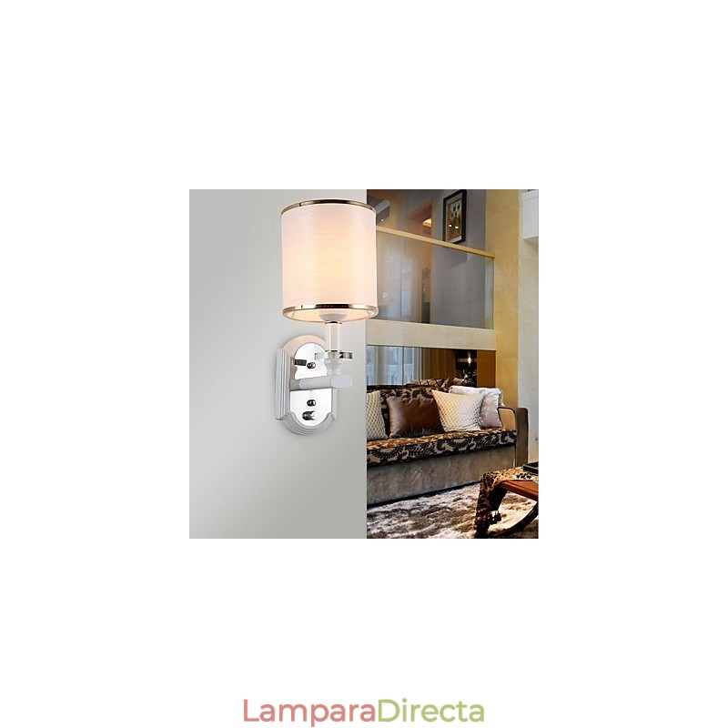 Apliques de pared modernos, contemporáneos, con acabado galvanizado y luz descendente