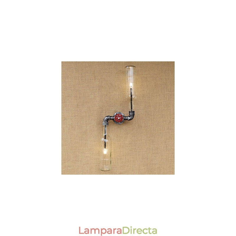 Aplique de pared de latón rústico Lodge para iluminación ambiental.