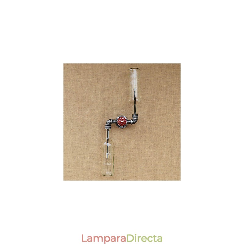 Aplique de pared de latón rústico Lodge para iluminación ambiental.
