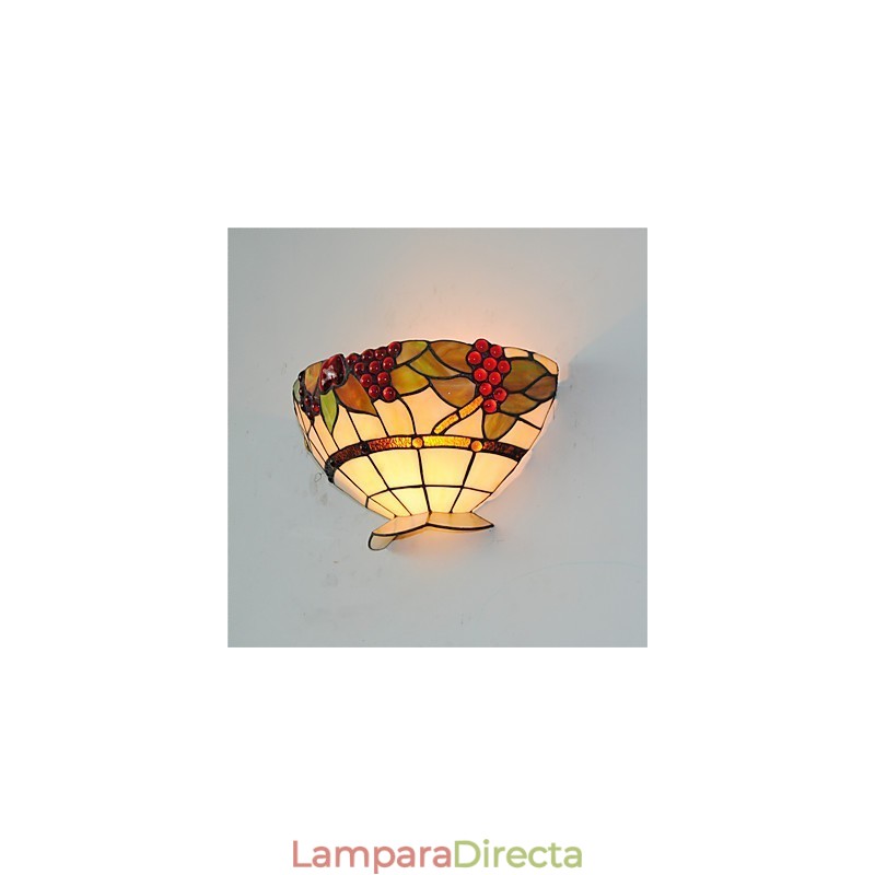 Lámparas de pared estilo retro campestre con pantalla de cristal para sala de estar, dormitorio, restaurante, cafetería, bar, apliques de pared