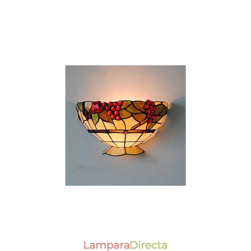 Lámparas de pared estilo retro campestre con pantalla de cristal para sala de estar, dormitorio, restaurante, cafetería, bar, apliques de pared