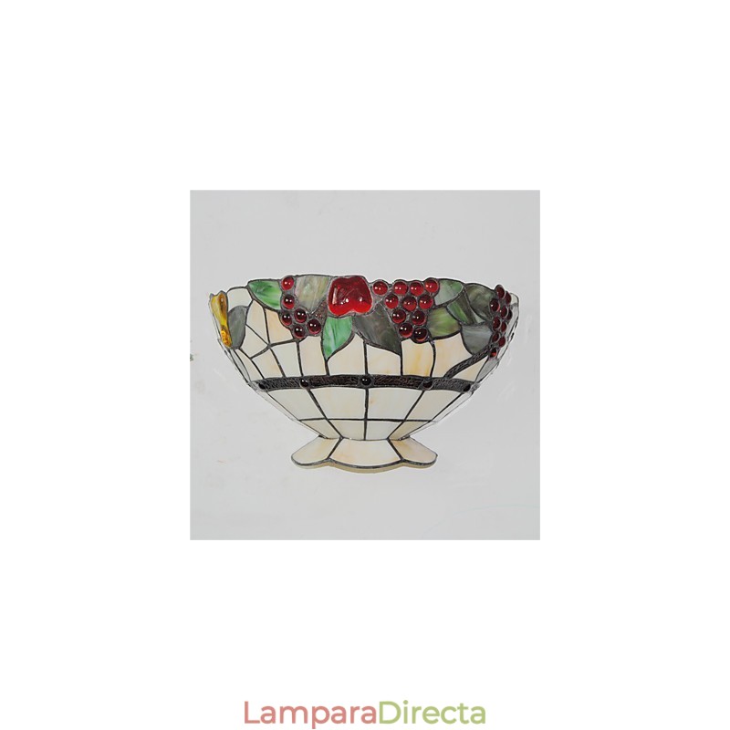 Lámparas de pared estilo retro campestre con pantalla de cristal para sala de estar, dormitorio, restaurante, cafetería, bar, apliques de pared