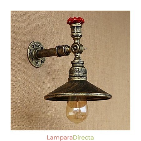 Apliques de pared con luz ambiental con pintura rústica tipo cabaña Apliques de pared con luz ambiental con pintura rústica tipo cabaña