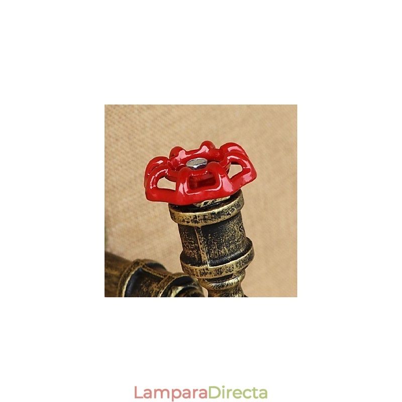 Apliques de pared con luz ambiental con pintura rústica tipo cabaña