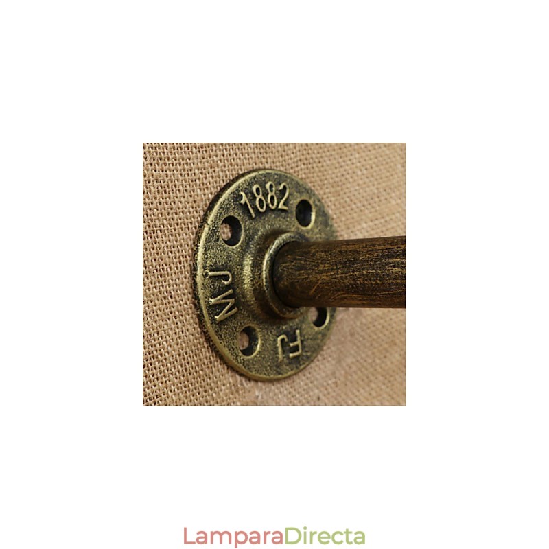 Apliques de pared con luz ambiental con pintura rústica tipo cabaña