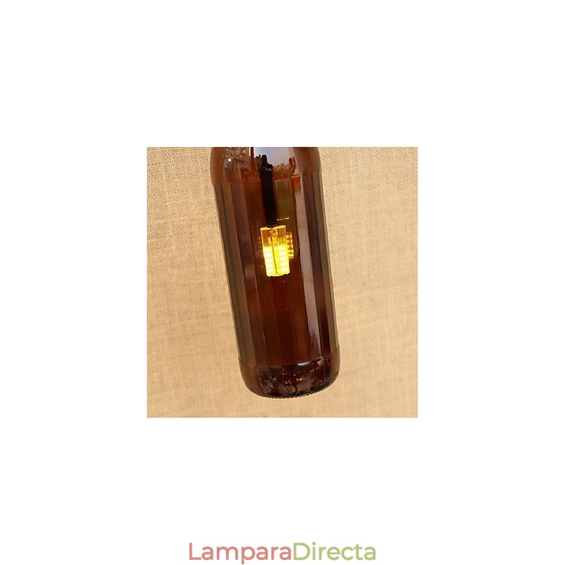 Lámpara de pared moderna y creativa con forma de botella.