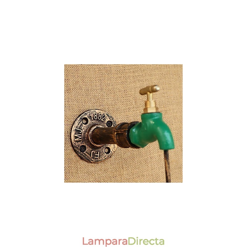 Lámpara de pared moderna y creativa con forma de botella.