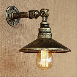 Lámpara de pared de tubería de agua nórdica de estilo industrial