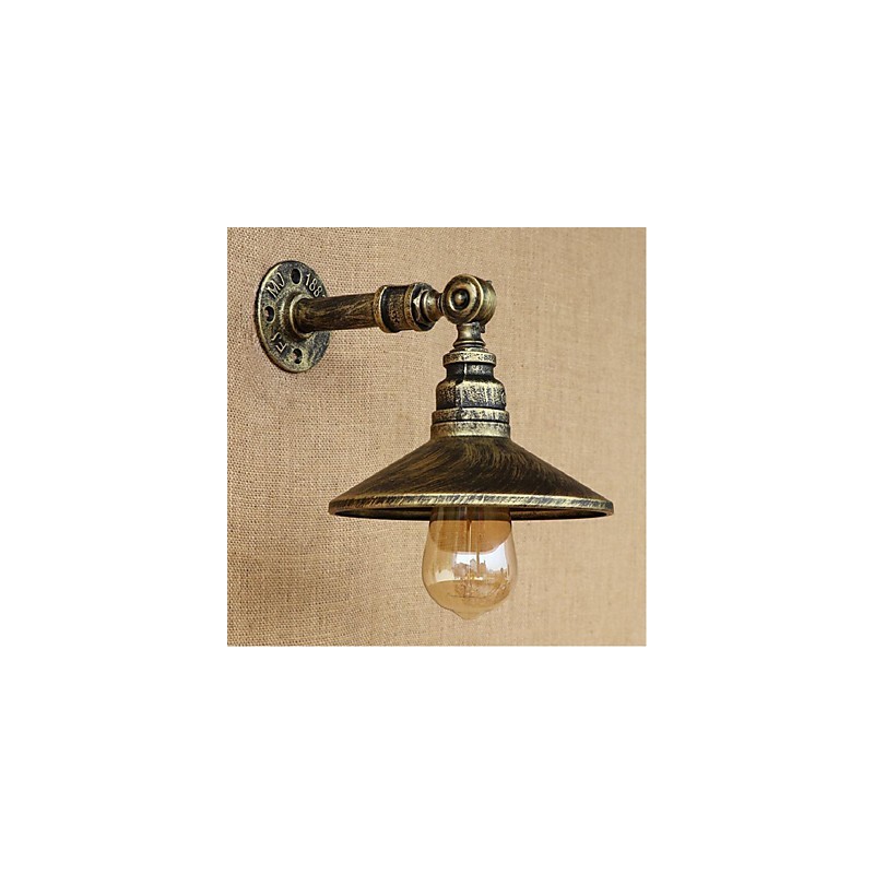 Lámpara de pared de tubería de agua nórdica de estilo industrial