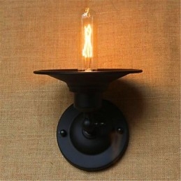 Apliques de pared con luz ambiental de brazo articulado con pintura rústica de estilo campestre