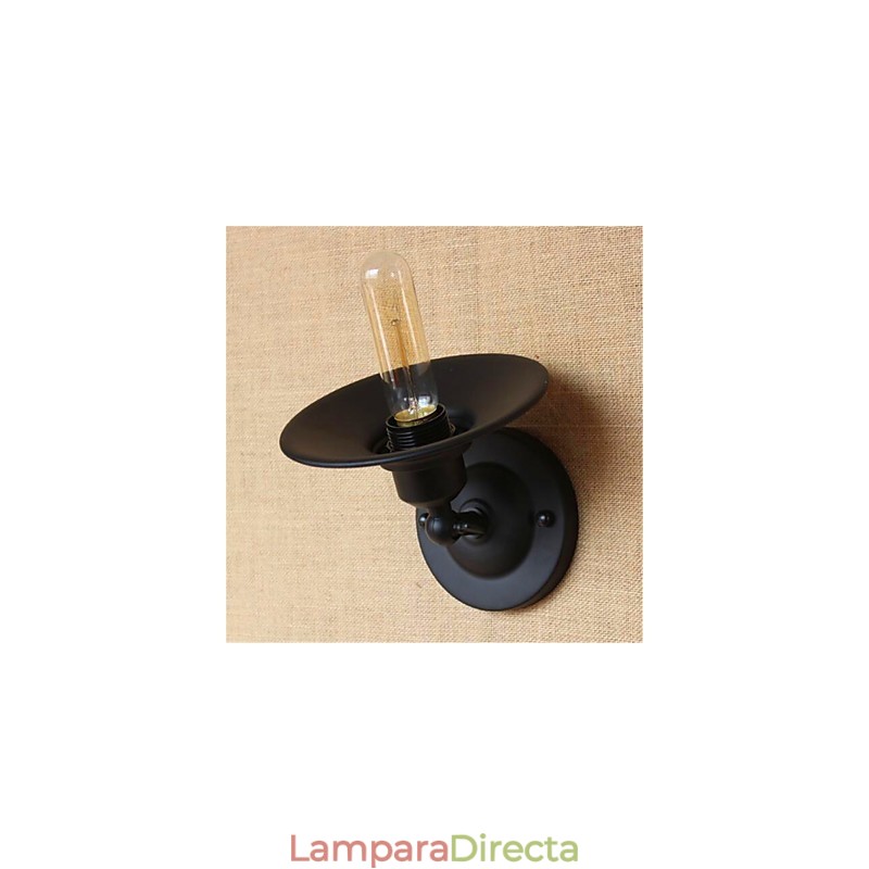 Apliques de pared con luz ambiental de brazo articulado con pintura rústica de estilo campestre