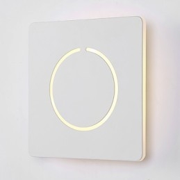Lámpara de pared con función de pintura contemporánea moderna integrada para luz ambiental.