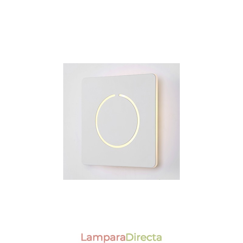 Lámpara de pared con función de pintura contemporánea moderna integrada para luz ambiental.