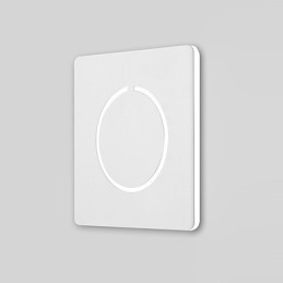 Lámpara de pared con función de pintura contemporánea moderna integrada para luz ambiental.