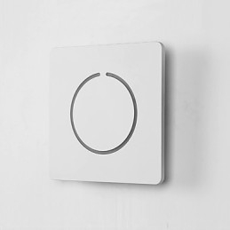 Lámpara de pared con función de pintura contemporánea moderna integrada para luz ambiental.