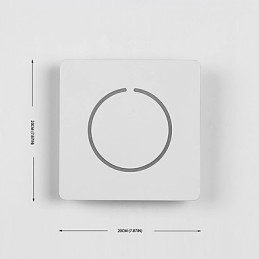 Lámpara de pared con función de pintura contemporánea moderna integrada para luz ambiental.