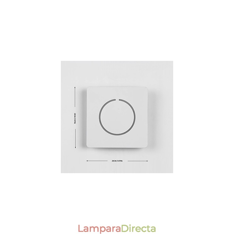 Lámpara de pared con función de pintura contemporánea moderna integrada para luz ambiental.