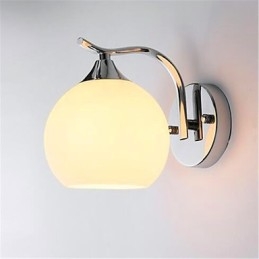 Apliques de pared con luz ambiental moderna y contemporánea con acabado galvanizado para protección ocular de estilo mini.